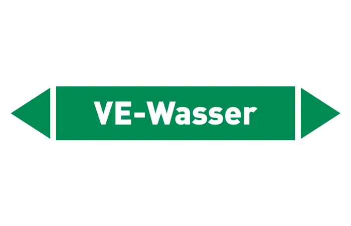 Pfeil VE-Wasser grün/weiß 215x40 mm