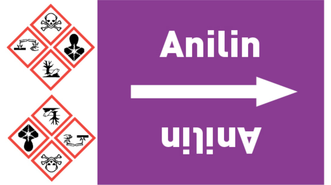 Kennzeichnungsband Anilin violett/weiß bis Ø 50 mm 33 m/Rolle
