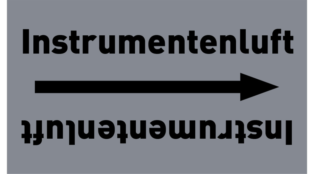 Kennzeichnungsband Instrumentenluft grau/schwarz ab Ø 50 mm 33 m/Rolle