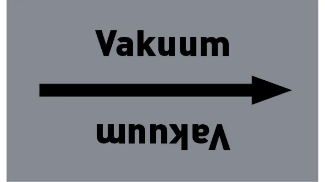Kennzeichnungsband Vakuum grau/schwarz bis Ø 50 mm 33 m/Rolle
