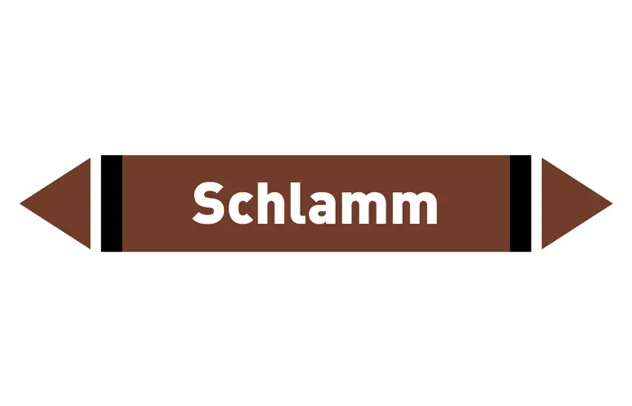 Pfeil Schlamm braun/weiß 215x40 mm