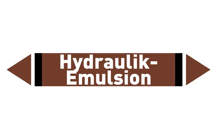 Pfeil Hydraulik-Emulsion braun/weiß 215x40 mm