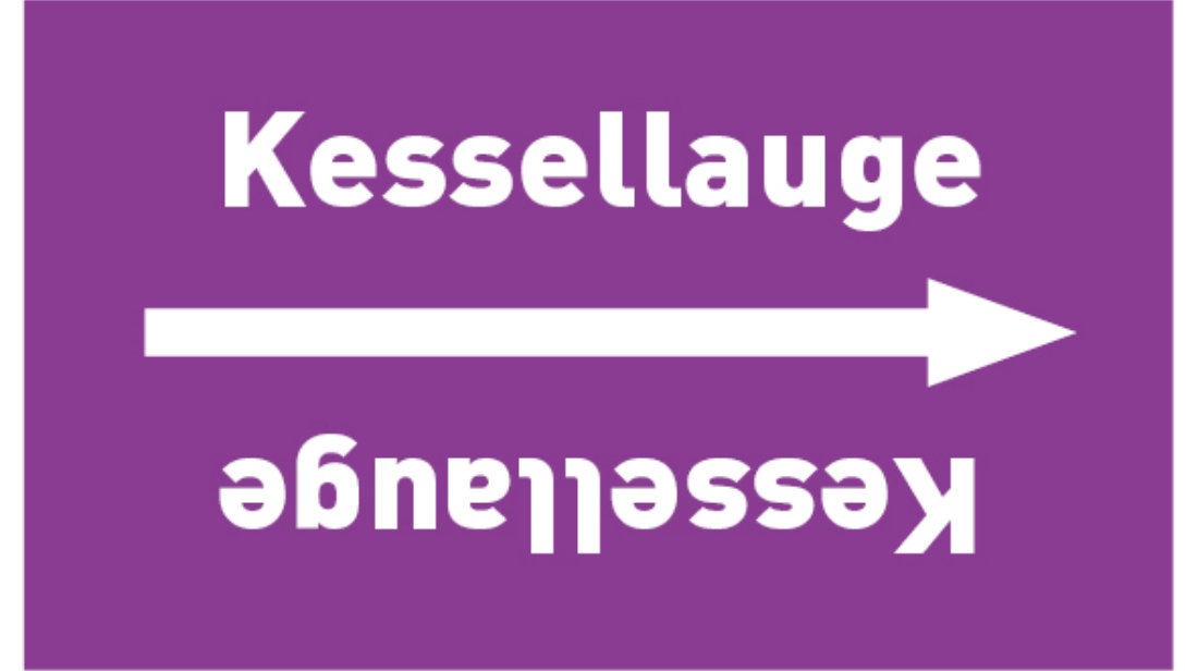 Kennzeichnungsband Kessellauge violett/weiß bis Ø 50 mm 33 m/Rolle