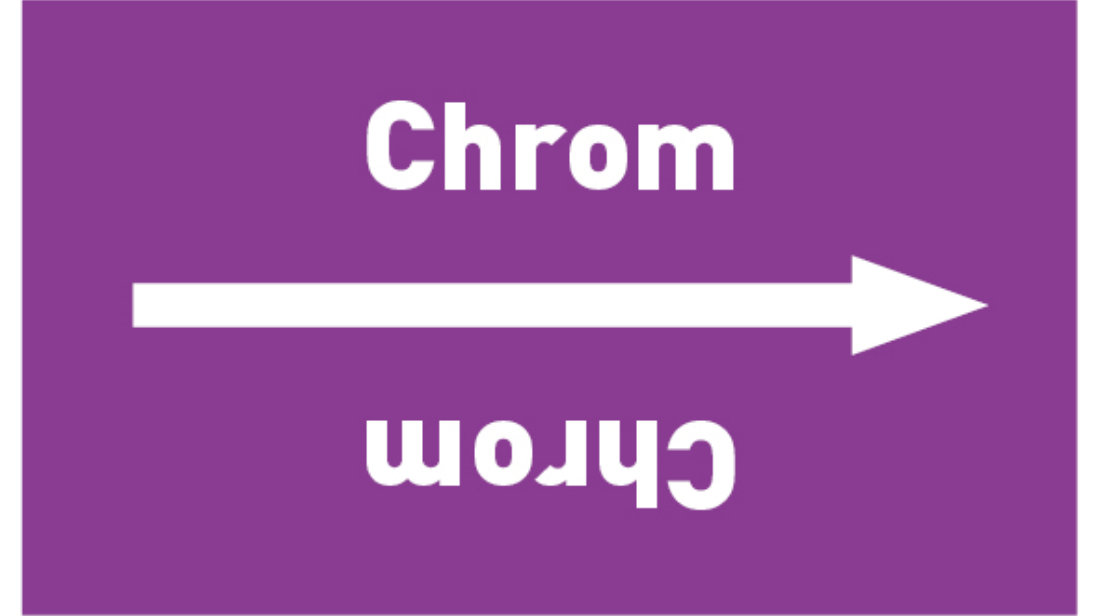 Kennzeichnungsband Chrom violett/weiß bis Ø 50 mm 33 m/Rolle