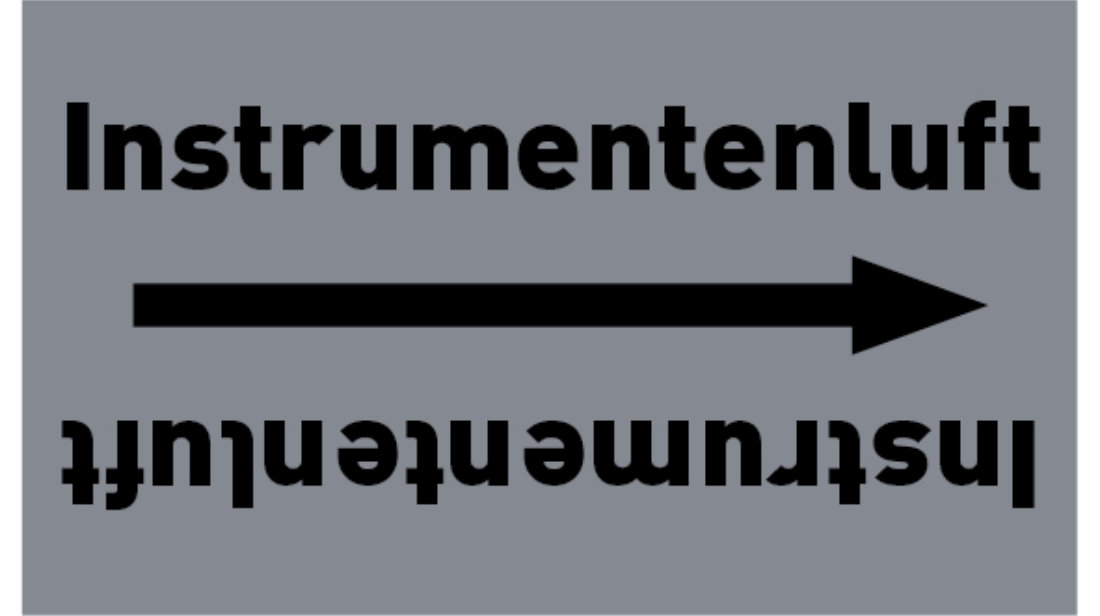 Kennzeichnungsband Instrumentenluft grau/schwarz bis Ø 50 mm 33 m/Rolle