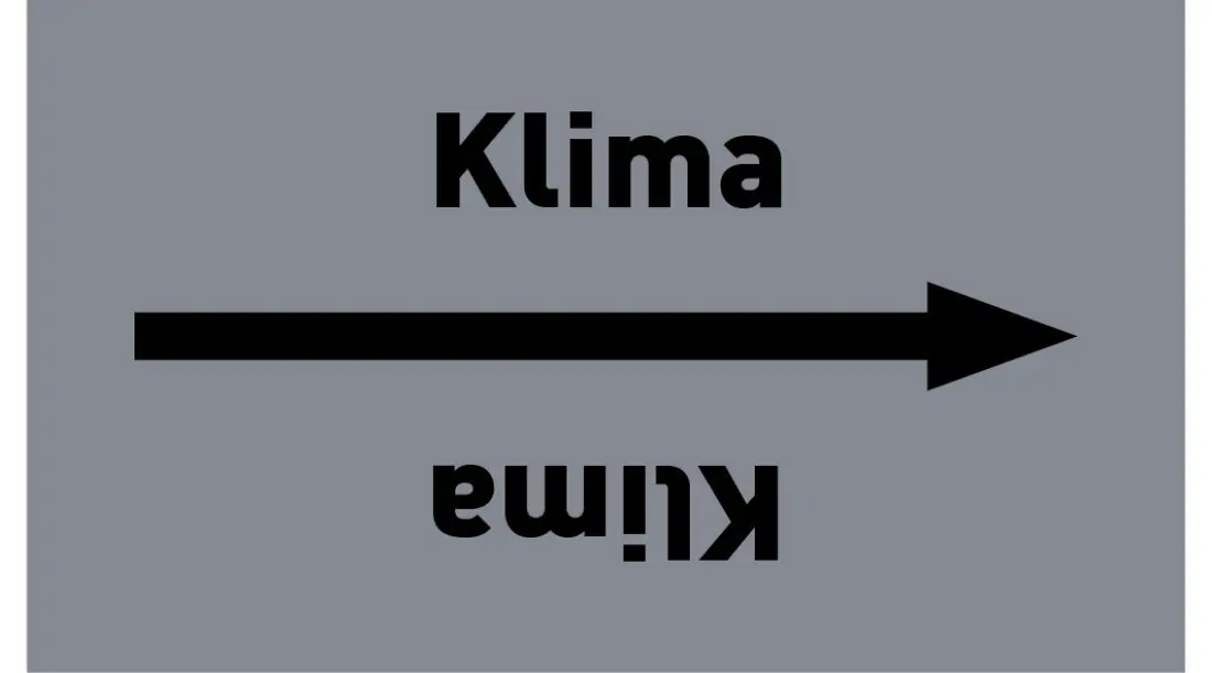 Kennzeichnungsband Klima grau/schwarz ab Ø 50 mm 33 m/Rolle