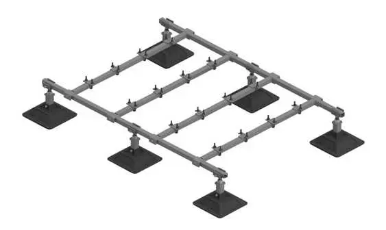 Dachmontageset 1.981x1.232 mm 6 Füße; 1 Set