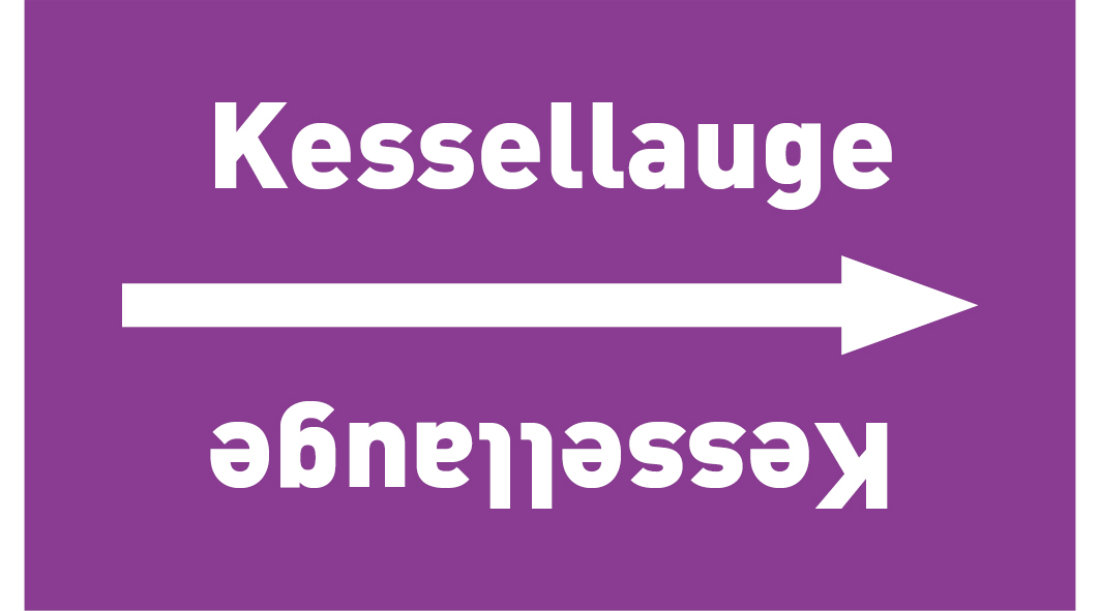 Kennzeichnungsband Kessellauge violett/weiß ab Ø 50 mm 33 m/Rolle