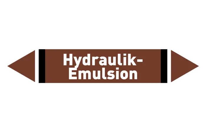 Pfeil Hydraulik-Emulsion braun/weiß 125x25 mm