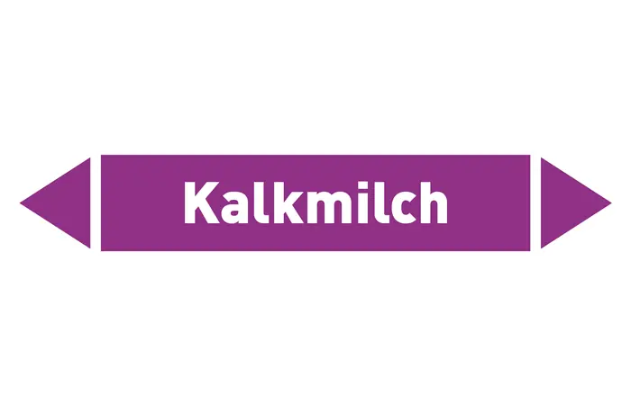 Pfeil Kalkmilch violett/weiß 215x40 mm