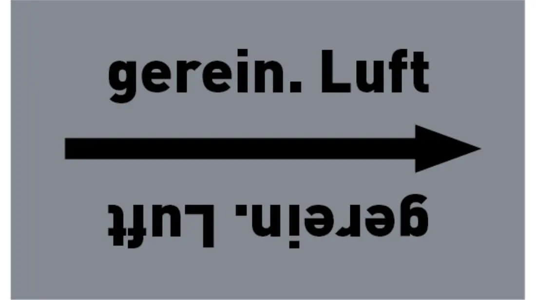 Kennzeichnungsband gerein. Luft grau/schwarz bis Ø 50 mm 33 m/Rolle