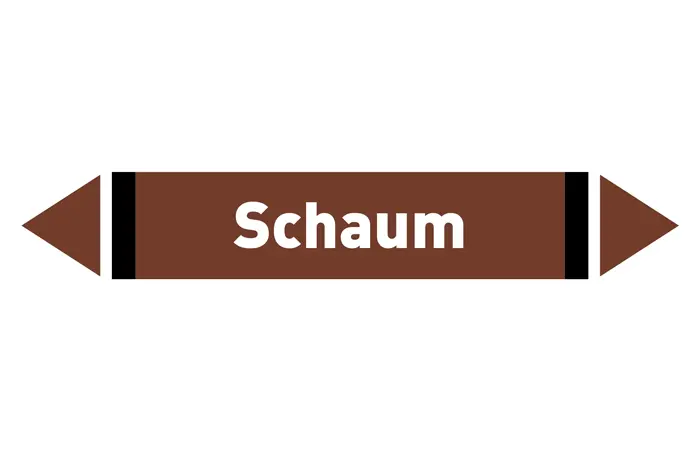 Pfeil Schaum braun/weiß 215x40 mm