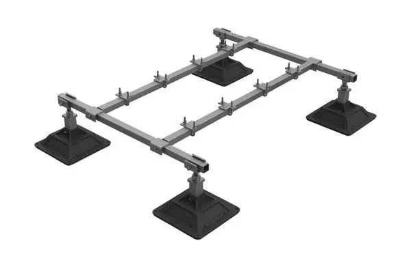 Dachmontageset 1.232x1.067 mm 4 Füße; 1 Set