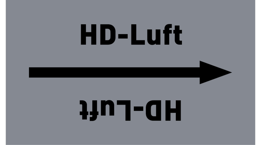 Kennzeichnungsband HD-Luft grau/schwarz ab Ø 50 mm 33 m/Rolle